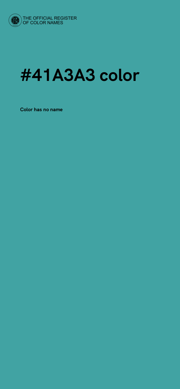 #41A3A3 color image
