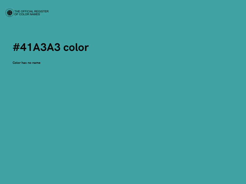 #41A3A3 color image