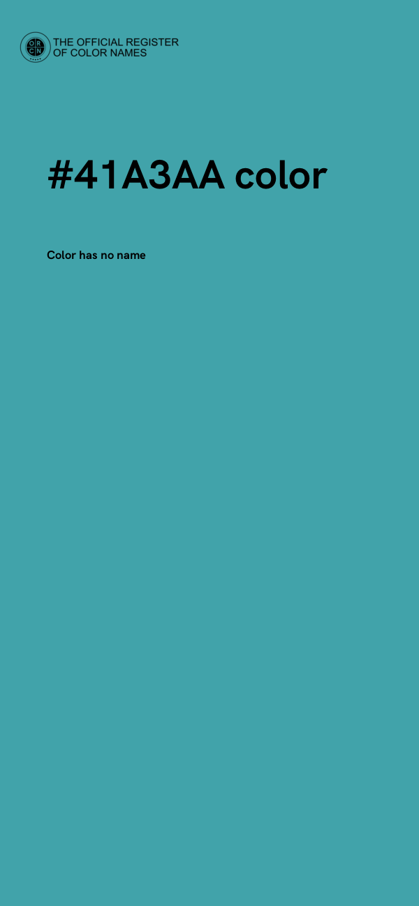 #41A3AA color image