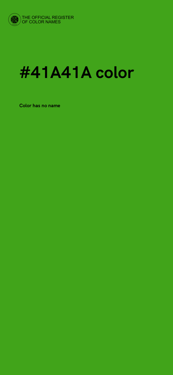 #41A41A color image