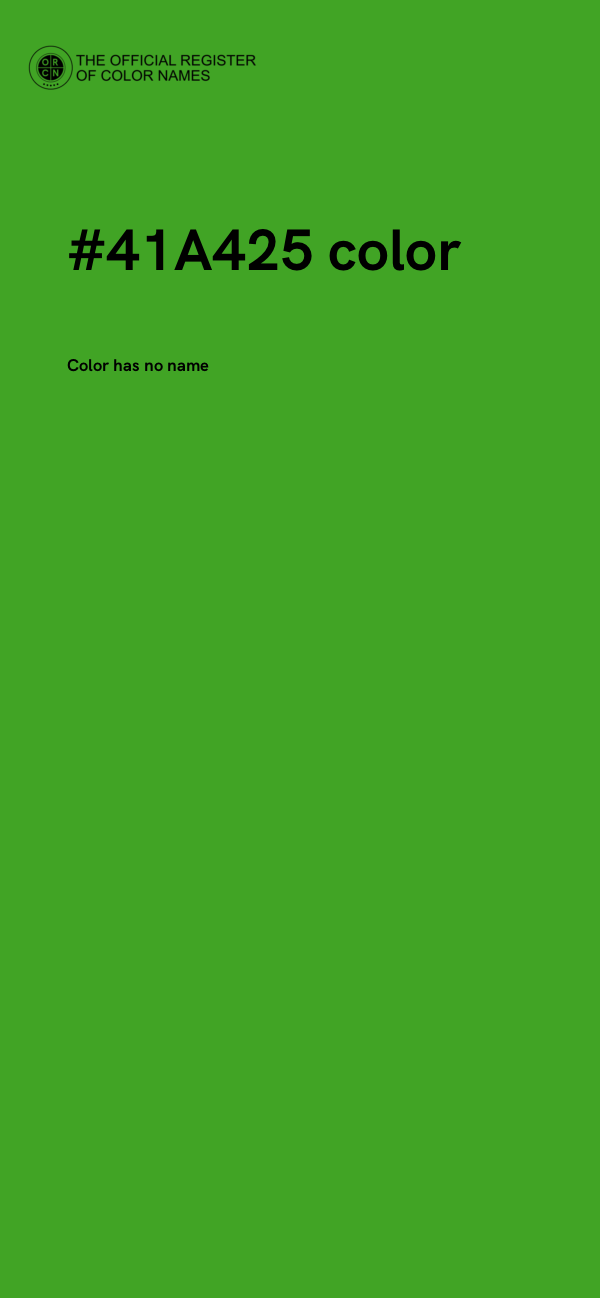 #41A425 color image