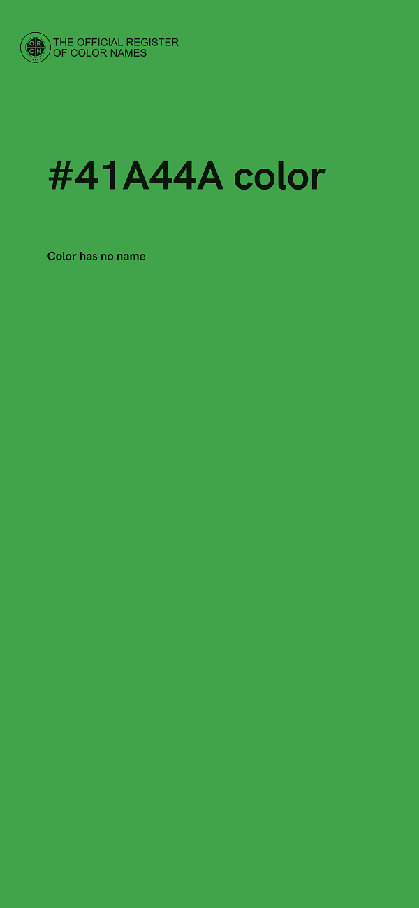 #41A44A color image