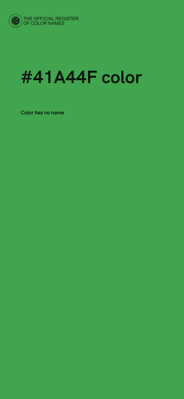 #41A44F color image