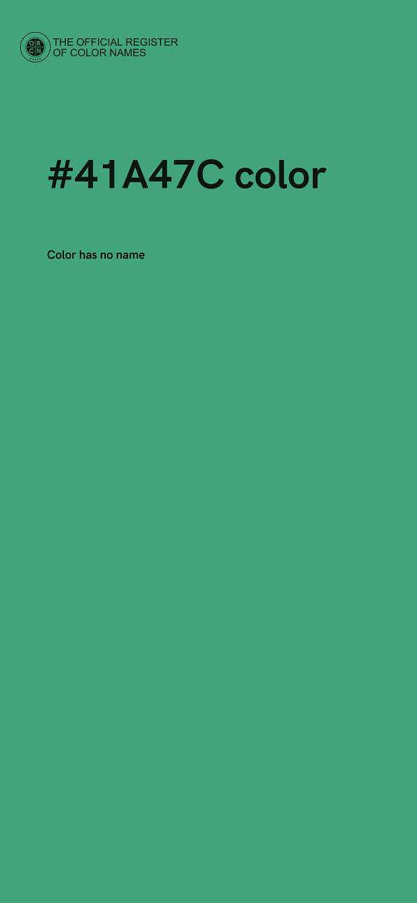 #41A47C color image
