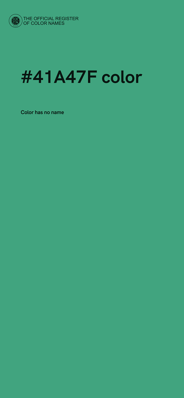 #41A47F color image