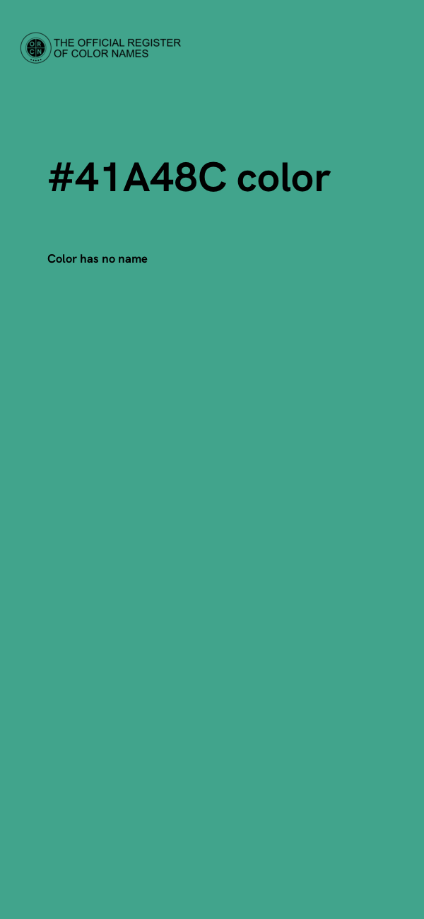 #41A48C color image