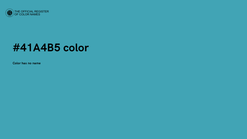#41A4B5 color image
