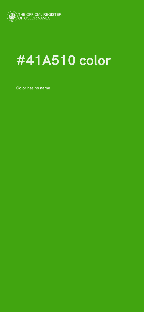 #41A510 color image