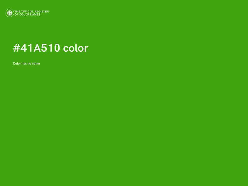 #41A510 color image