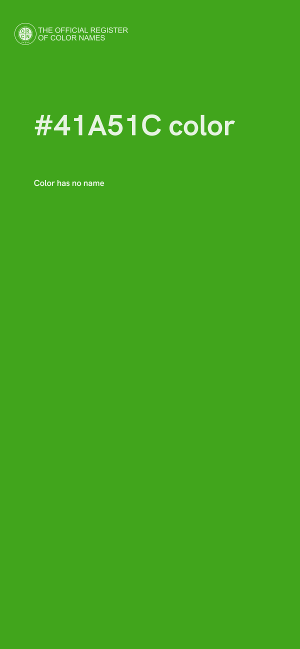 #41A51C color image