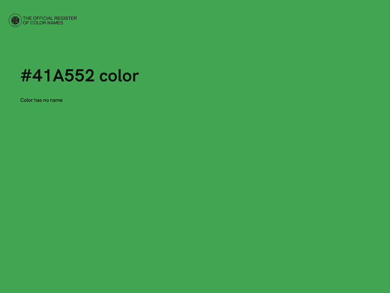 #41A552 color image