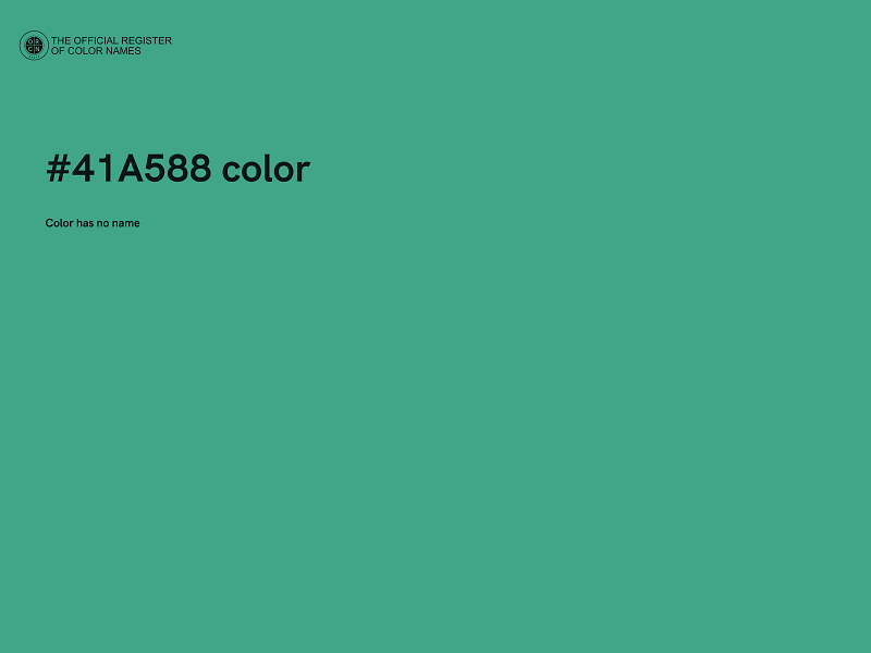 #41A588 color image