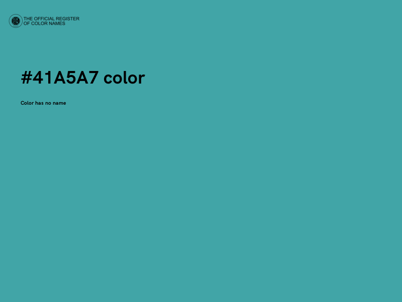 #41A5A7 color image