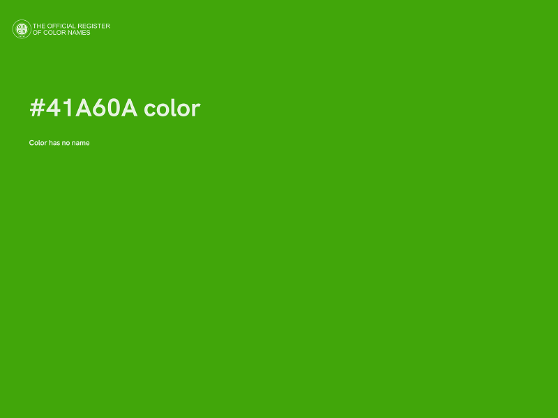 #41A60A color image