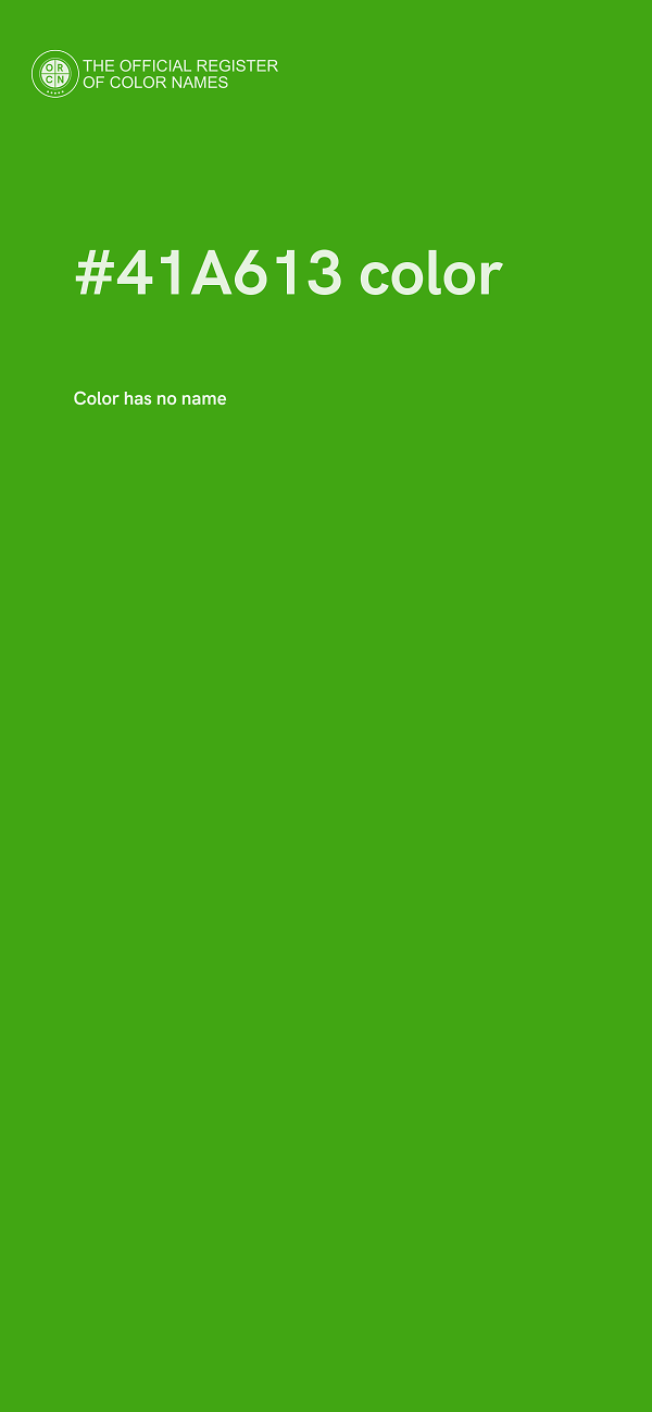 #41A613 color image
