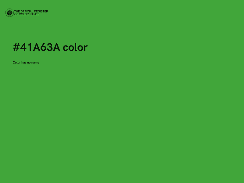 #41A63A color image