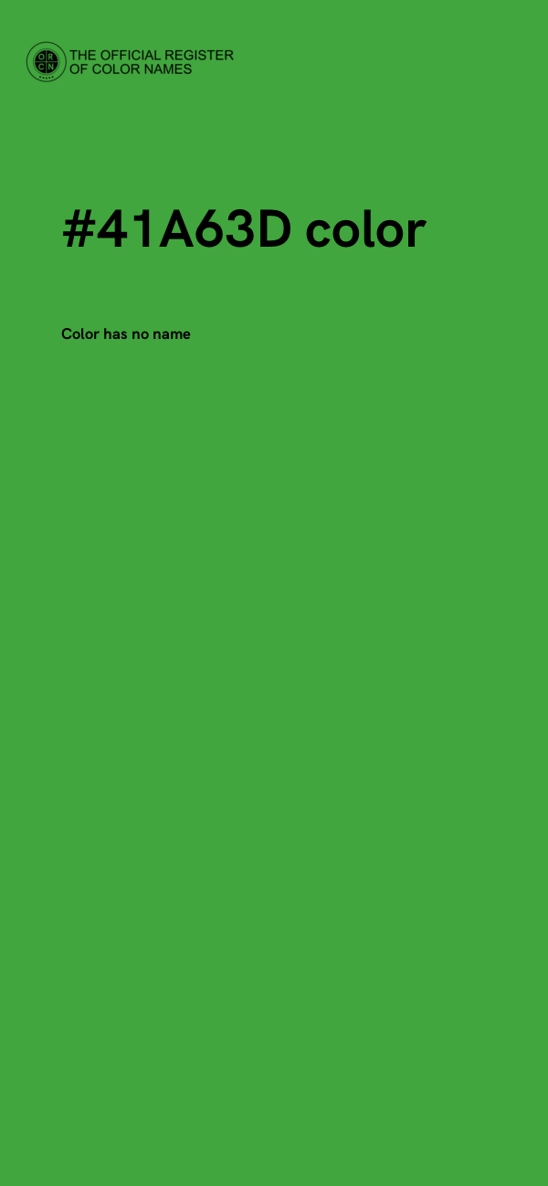 #41A63D color image