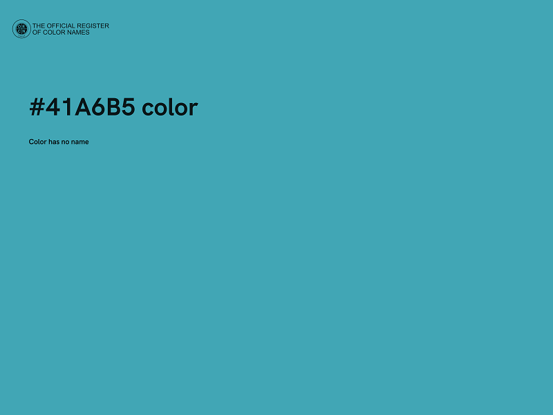 #41A6B5 color image