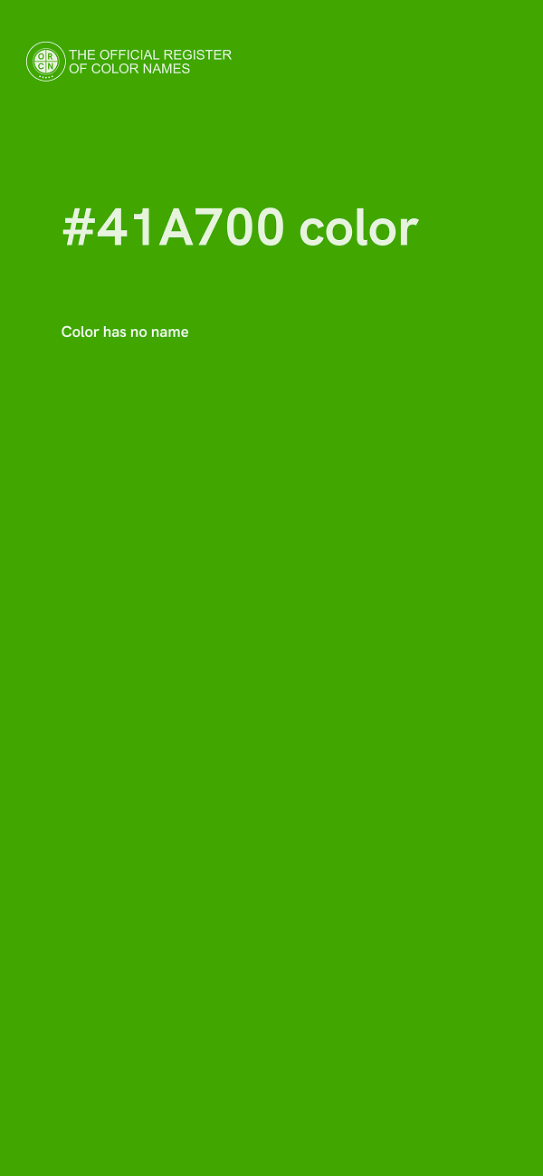#41A700 color image
