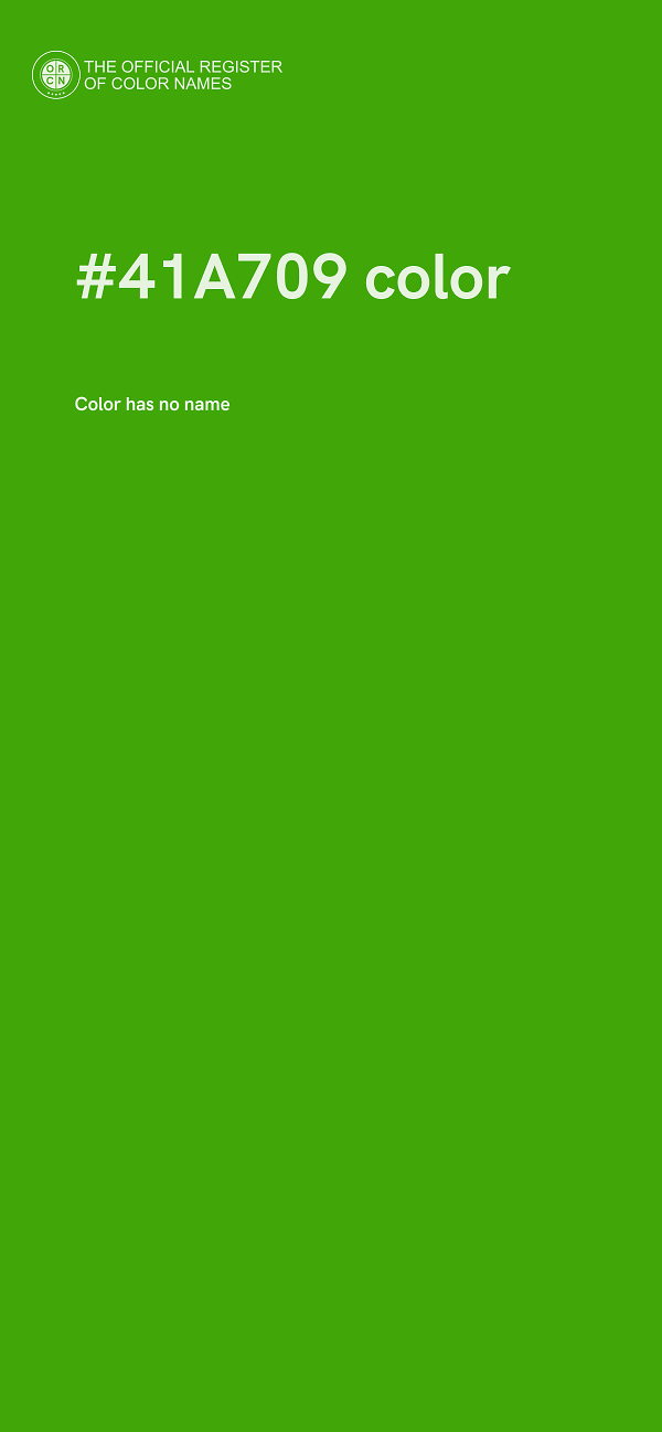 #41A709 color image
