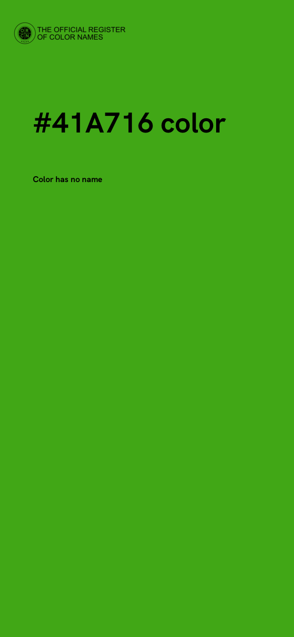 #41A716 color image