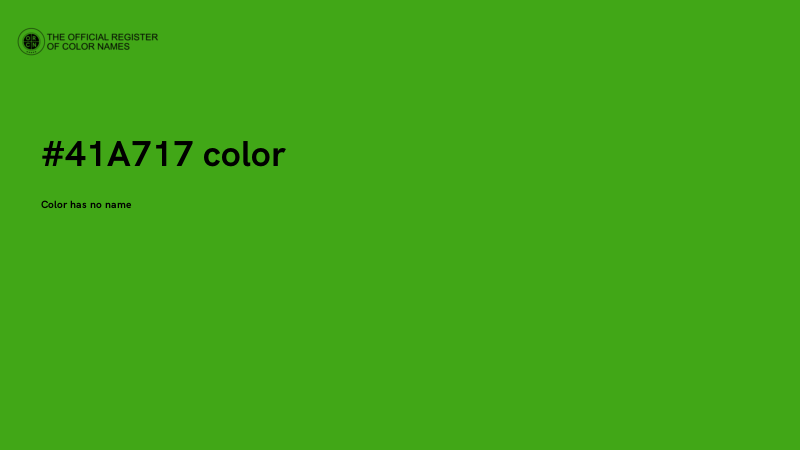 #41A717 color image