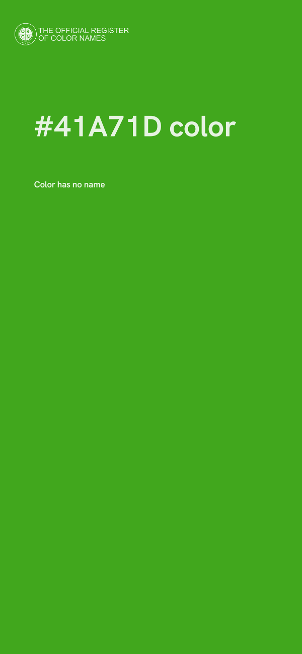 #41A71D color image