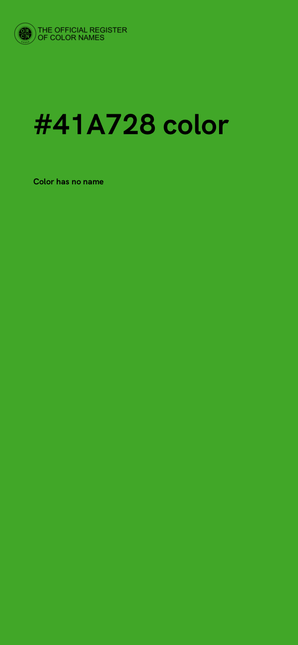 #41A728 color image