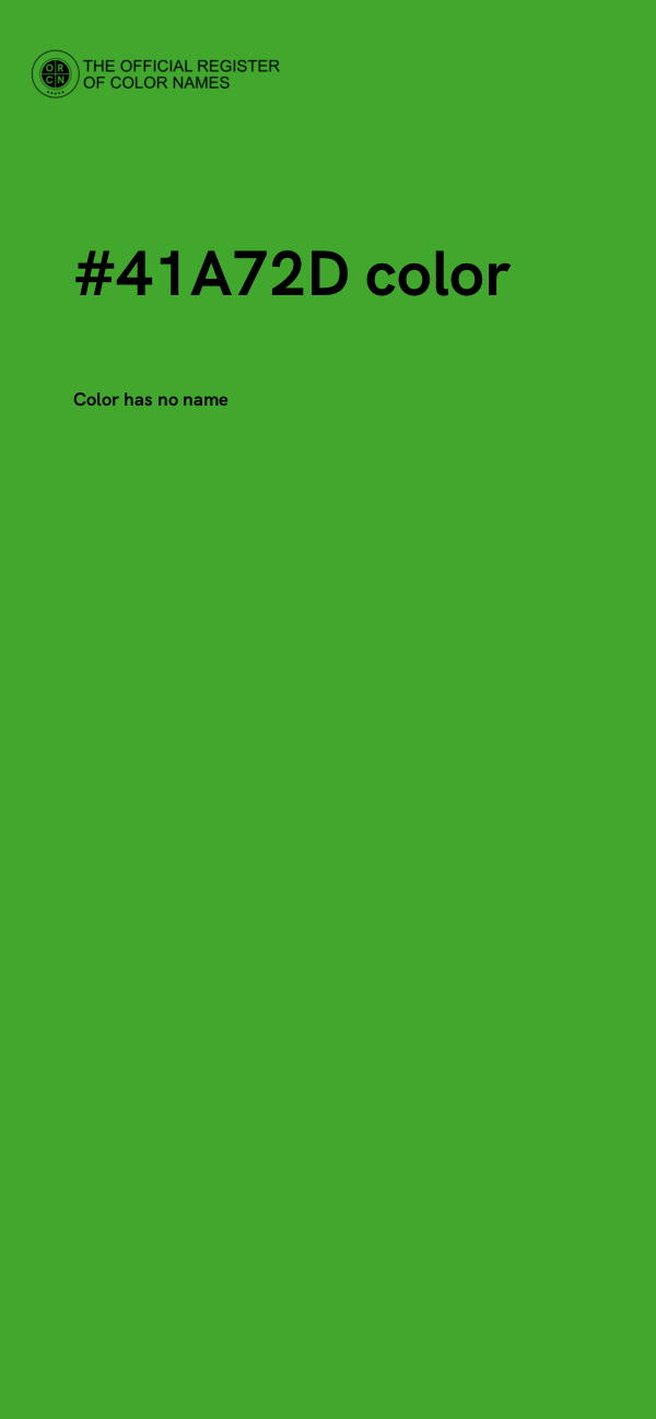 #41A72D color image