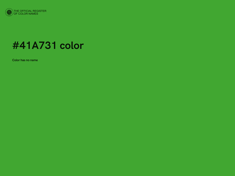 #41A731 color image