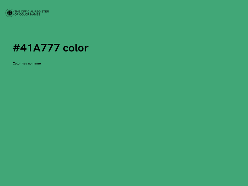 #41A777 color image