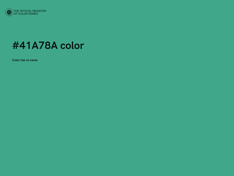 #41A78A color image