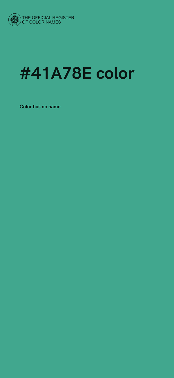 #41A78E color image