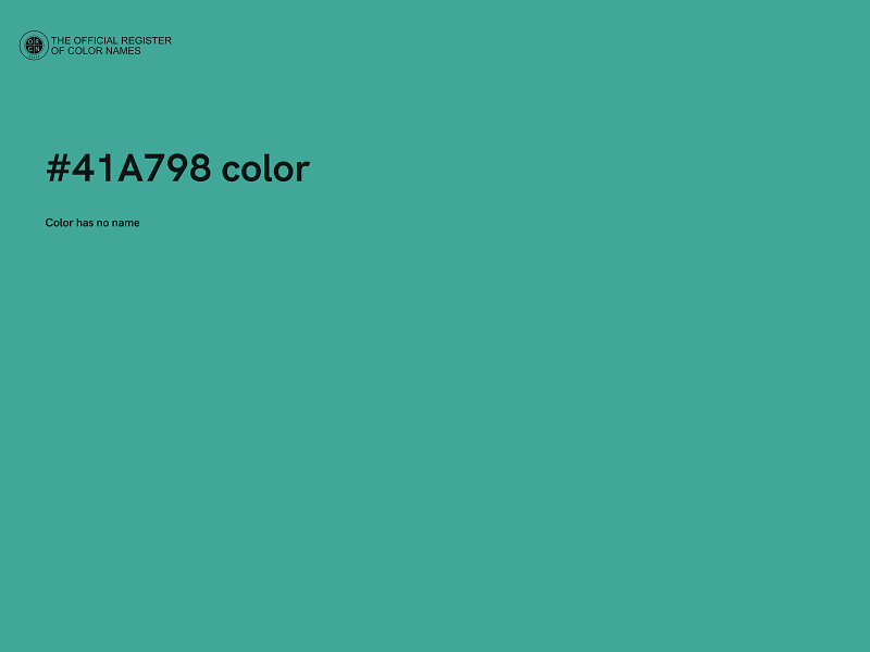 #41A798 color image
