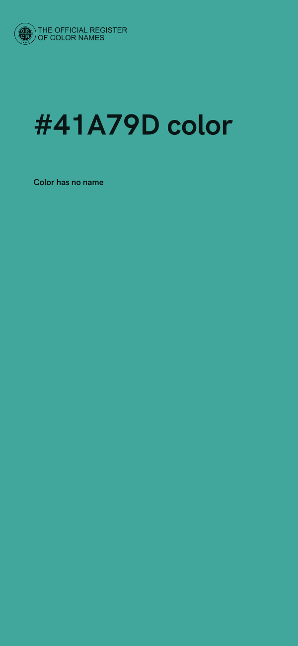 #41A79D color image