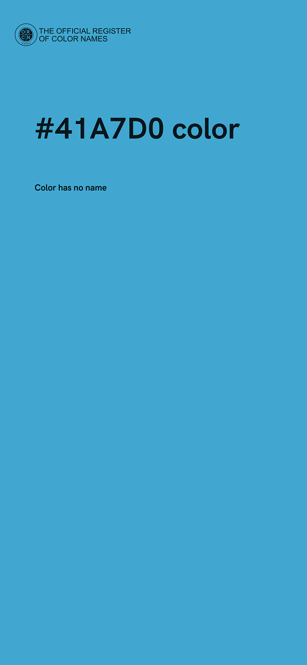 #41A7D0 color image