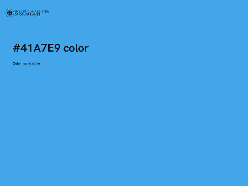 #41A7E9 color image