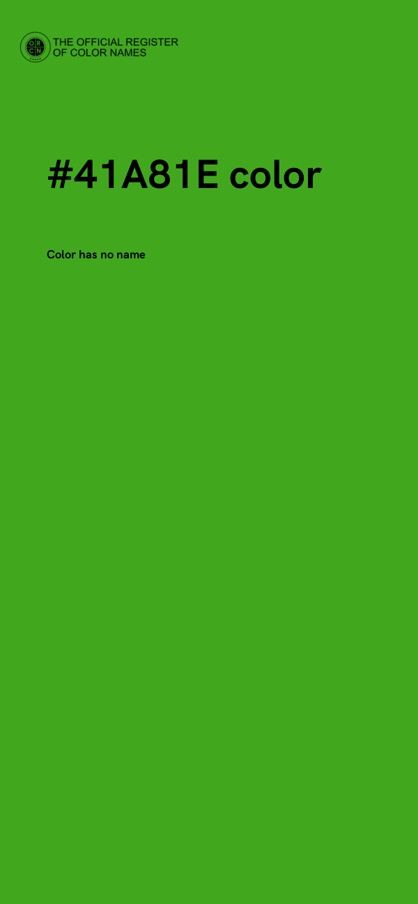 #41A81E color image