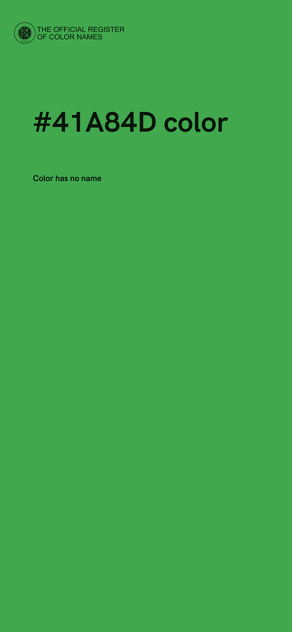 #41A84D color image
