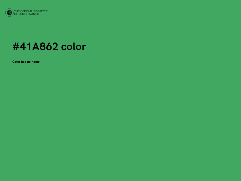 #41A862 color image