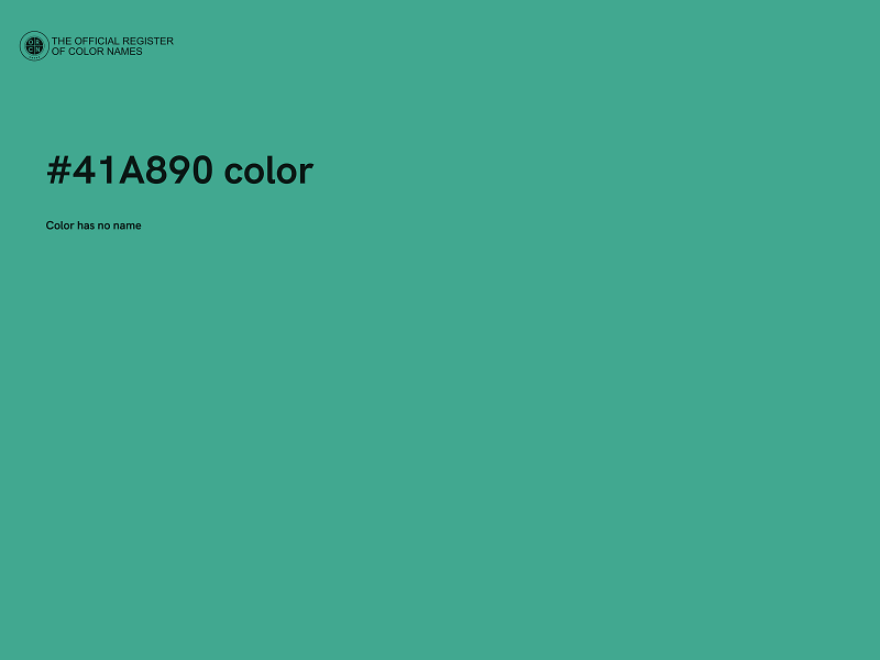 #41A890 color image