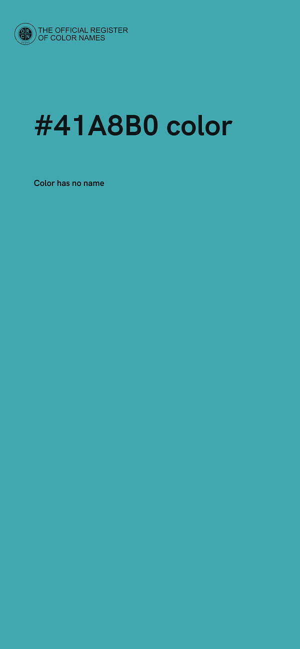 #41A8B0 color image