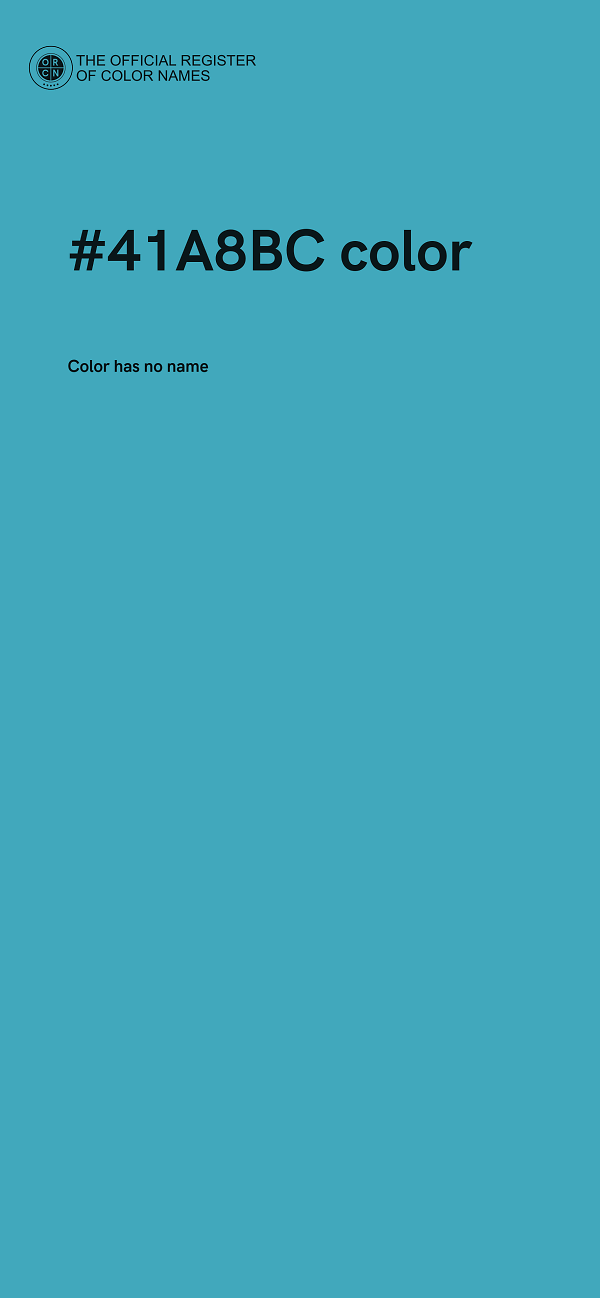 #41A8BC color image