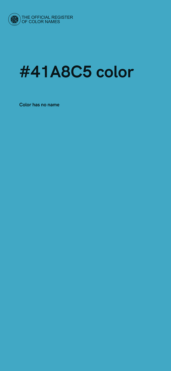 #41A8C5 color image