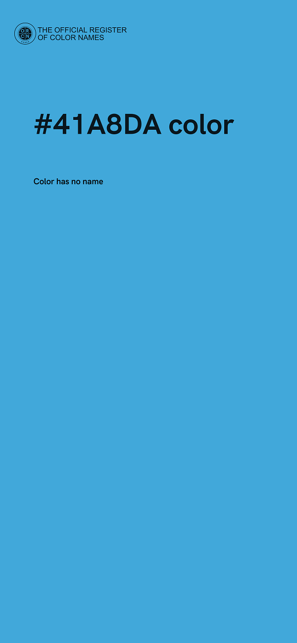 #41A8DA color image