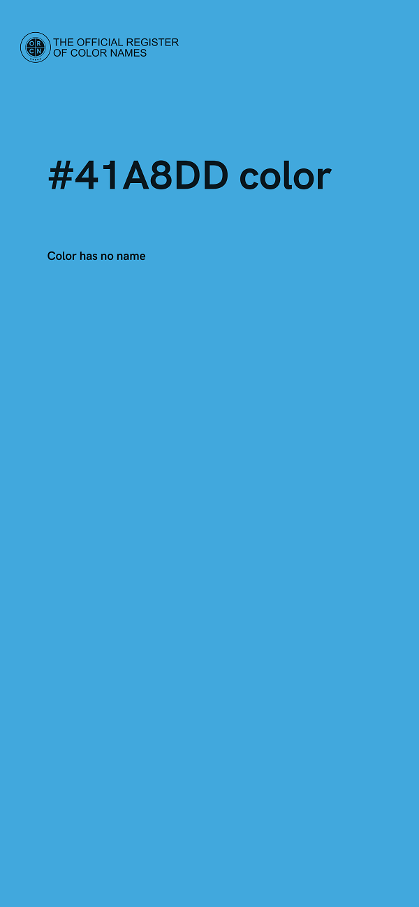 #41A8DD color image