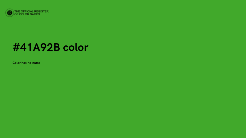 #41A92B color image