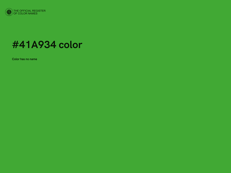 #41A934 color image