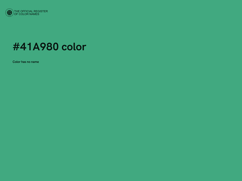 #41A980 color image