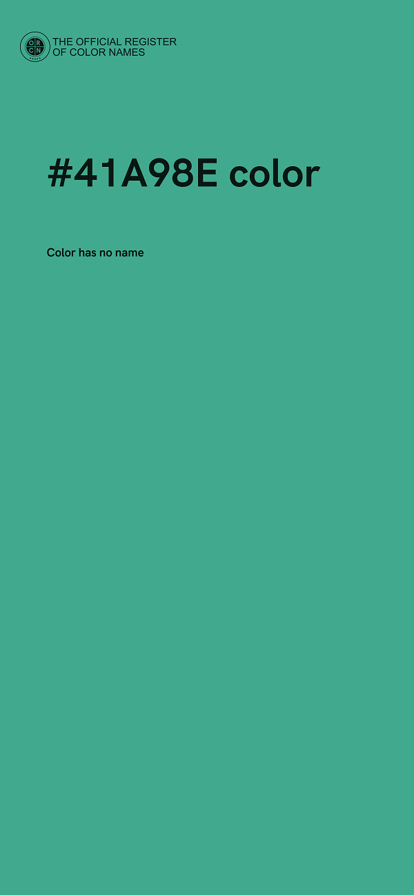 #41A98E color image